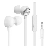 Auriculares In-ear Dekkin Con Micrófono 3.5 Mm Manos Libres Color Blanco