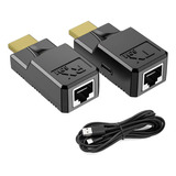 Adaptador Rj45 De 60 M A Extensor De Redes Ethernet Hdmi De