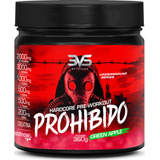 Pré Treino Prohibido 360g - Sabor: Green Apple - Fórmula Exclusiva Com Creatina, Beta Alanina, Taurina, Cafeína, Arginina, L-tirosina, Palatinose E  L-alanina