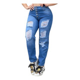 Jeans Mom Colombiano Tiro Alto - Pantalon Mujer Push Up