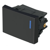 Interruptor Sencillo 1.5 Módulos Línea Española Negro 12 Pzs