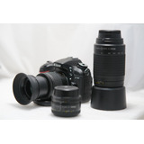  Nikon D7100 Con 2 Lentes Completa 55k Flamante !!
