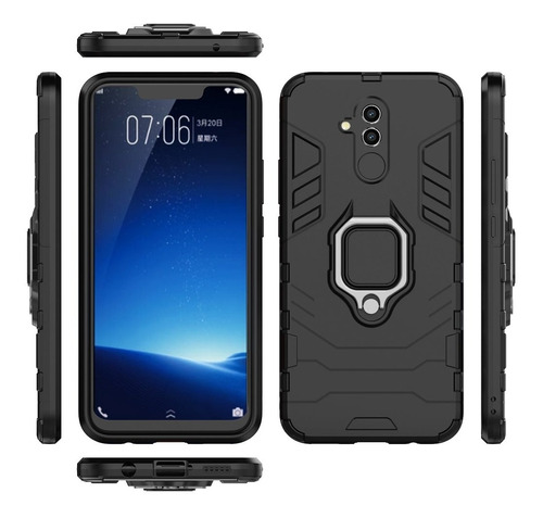 Huawei Mate 20 Lite / Case Black Panther + Tempered Glass 9h