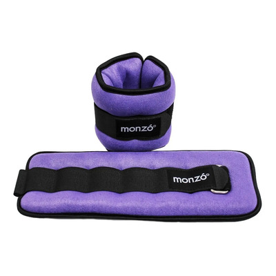 Polainas Tobillo\u002FMuñeca Monzó 3kg Moradas Arena Tela 28cm | Meses sin interés