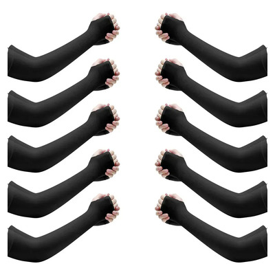 Svanny 10 Par Manga Protector Para Moto Ejercicio Gimnasio Sol Gym,upf 50+ Protección Uv,mangas Deportivas,mangas Deportivas Negro | MercadoLibre