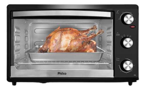 Forno Elétrico Philco Pfe44p Dupla Resistência 44l Preto 