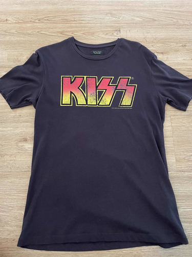 Camiseta Kiss Zara Tamanho P Rock Masculina