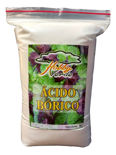 Ácido Bórico Boro Borax Contra Queda De Flores Fruteiras 5kg