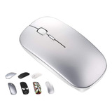 Mouse Óptico Multiplataforma Tsmine, Bluetooth, Plateado