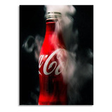 Cuadro Decorativo En Mdf De 50 * 35 Cm Botella Coca Cola 