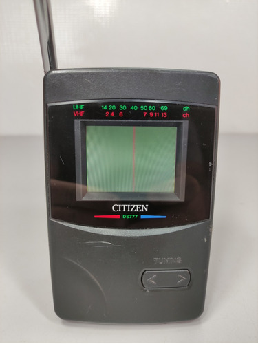 Mini Teve Portátil Analógica Citizen Ds777 Funcionando Ok