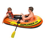 Lancha Inflable Intex Explorer 200 Con Remos Y Bomba 