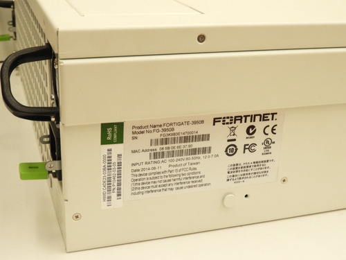 Fortigate 3950b 10gbe Dispositivo De Seguridad Consolidados 