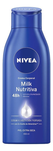 Crema Corporal Nivea Milk Nutritiva 5 En 1 400 Ml