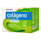 Suplemento Em Pó Maxinutri  Colageno Colágeno Hidrolisado Colágeno Colágeno Hidrolisado Sabor  Uva Verde Em Sachê De 300g