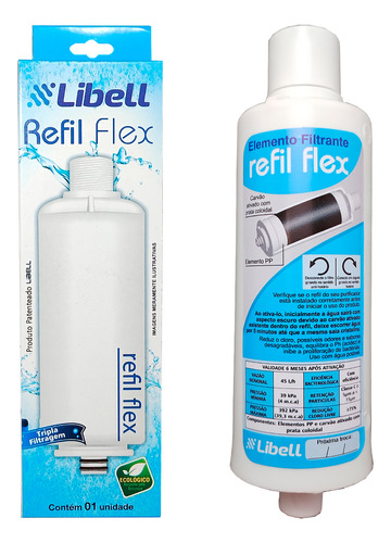 Filtro Flex Para Purificador Acquaflex Original Libell