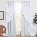 Nicetown Cortinas De Guardería, Elegance Crush Voile Sheer O