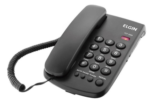 Telefone Elgin Tcf 2000  Empresa Home Office Cadeado Chave
