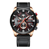 Reloj De Pulsera De Cuero Para Hombre De Lujo Curren Brand 8