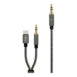 Cable Tipo C A Auxiliar Macho 3.5 Para Stereos Y Parlantes