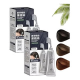 2 Unidades De 100 Ml De Tintura De Cabelo Vegetal Com Pente,