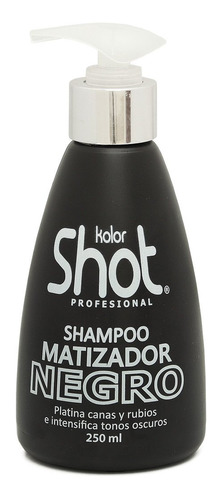 Shampoo Matizador Negro Matiza Intensinfica Tonos Kolor Shot
