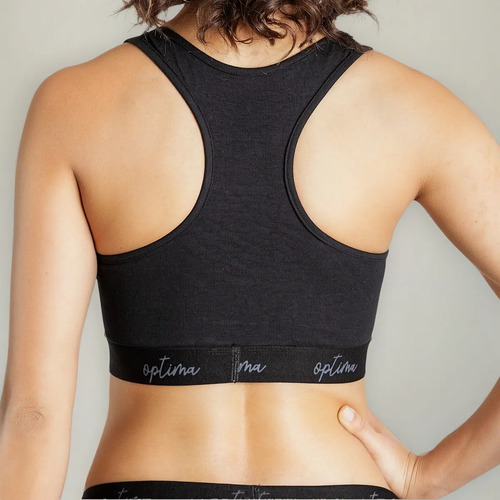 Bra Top Deportivo Algodón Espalda Atlética 13504 Óptima 2 Pz
