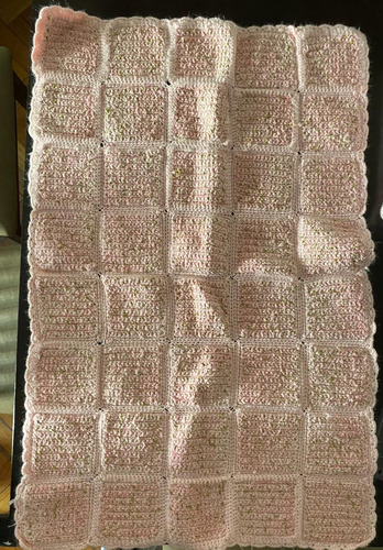 Manta Crochet 95x60 Cm