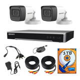 Kit Video Vigilancia Epcom 2 5mp Audio 1tb