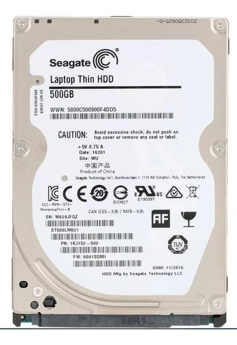 Hd 500gb Seagate Para Notebook /pc/ps4/xbox Sata (lote Com 10 Un)