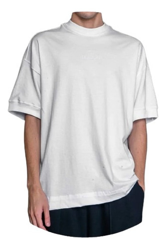 Remera Suelta Oversize Mom Toca De Tenorio Gut Blanca