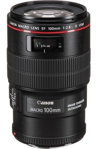 Lente Canon Ef 100mm F/2.8l Macro Is Usm + Nf-e