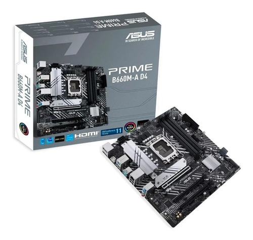 Motherboard Asus Prime B660m-a D4 Lga 1700 Intel 12va Gen 