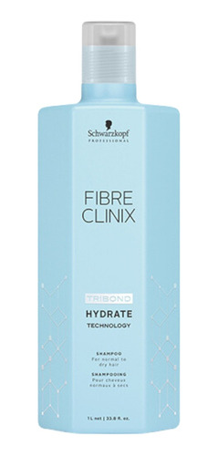 Shampoo Hidratante Fibre Clinix Schwarzkopf X 1000ml.