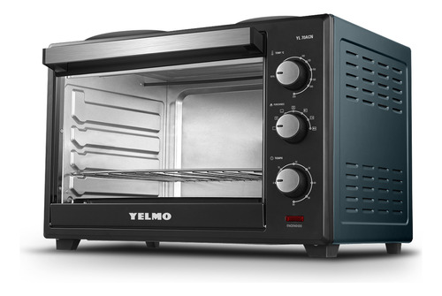 Horno Eléctrico De Mesa Con Anafe Doble Yelmo Yl-70acn 70 L