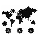 Los Días Geek Mapa Del Mundo Reloj De Pared Grande Nueva Yor