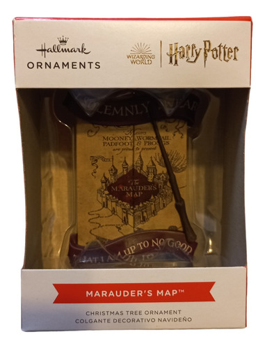 Colgante Mapa Del Merodeador Harry Potter  Hallmark Ornament