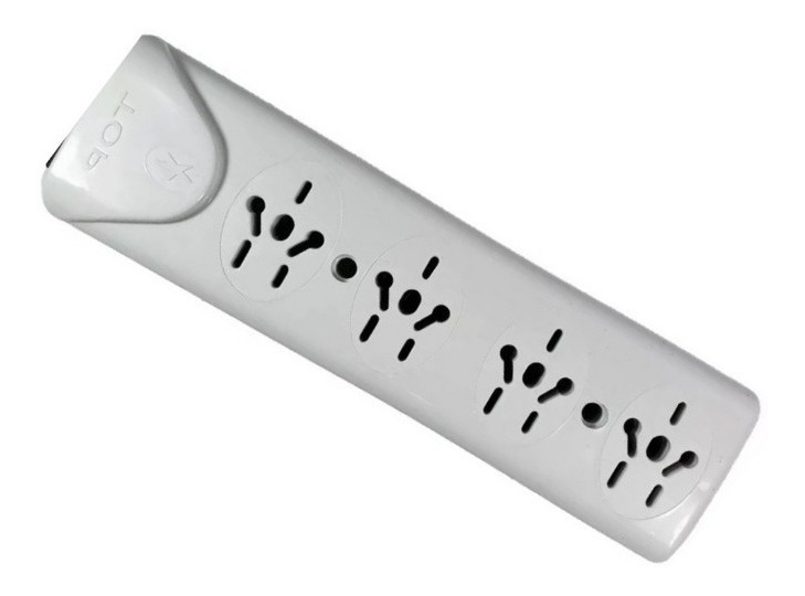 ZAPATILLA 4 TOMA  S/INTERRUPTOR S/CABLE  (BORNERA) TOP