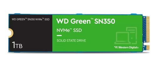 Ssd Western Digital Wd Green Sn350 Nvme, 1tb, Pci E 3.0 M.2