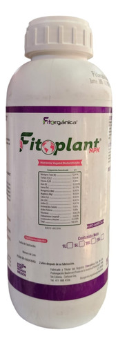 Fertilizante Npk 12-10-6 Con Fitohormonas Fitoplant 12 L