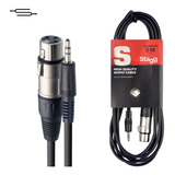 Cable De Audio Xlr (canon) A Mini Plug 3 M Stagg Sac3mpsxf