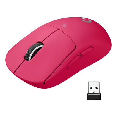 Mouse Gamer Sem Fio Pro X Superlight Rosa Magenta Logitech G | Parcelamento sem juros