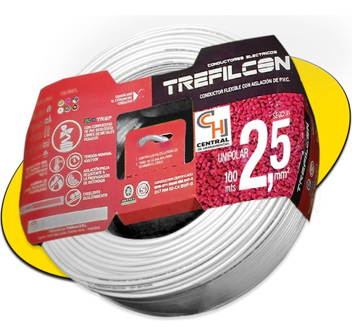 Cable Electrico 2 5mm Unipolar Certificado Trefilcon X 100m