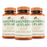 Magnesio Quelado - Capsulas 100% Vegetales - Pack X 3 