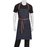 Chef Works Ab035-blk-0 Memphis Bib - Delantal, Color Negro