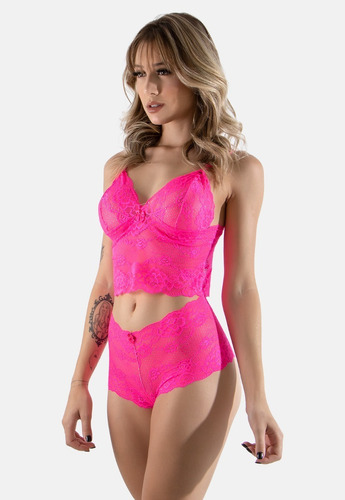 Lingerie Conjunto Sensual Calcinha Sutiã Sem Bojo Renda Sexy