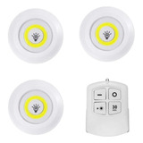 Set De 3 Luces Innalambricas Control Remoto Timbre Dimer.