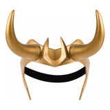 Máscara Chifres Loki Dourado