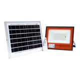 Reflector Solar Led 60w Con Panel Solar Bateria Y Control Remoto Luz Blanca Para Exteriores