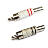 2 Fichas Rca Roja Y Negra Metalica Esdj